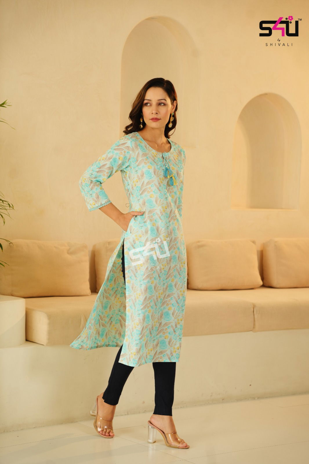 Re Love By S4u SE-01 To SE-07 Printed Kurtis Catalog